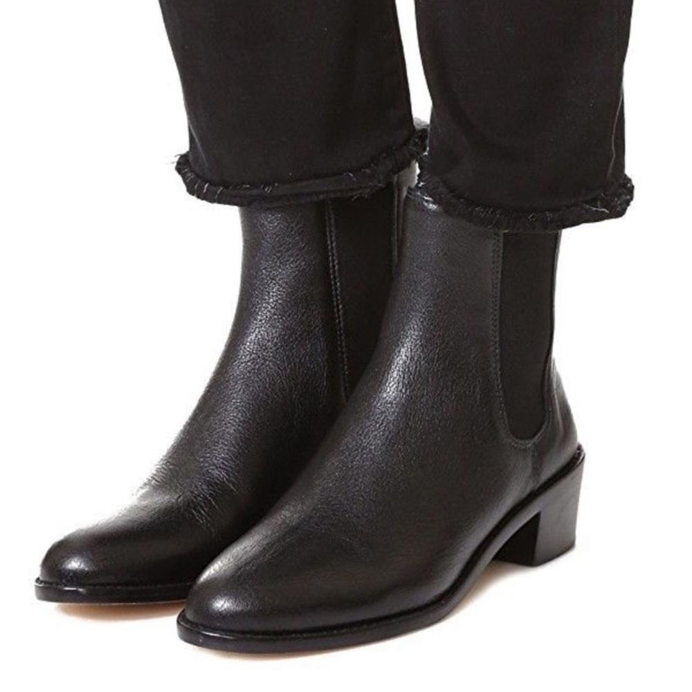 Loeffler Randall Black Leather Carmen Chelsea Boot